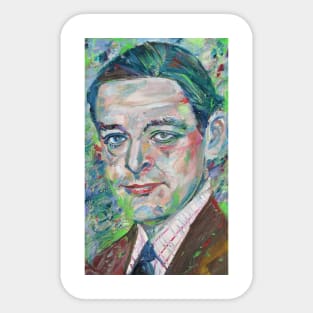 T. S. ELIOT - oil portrait Sticker